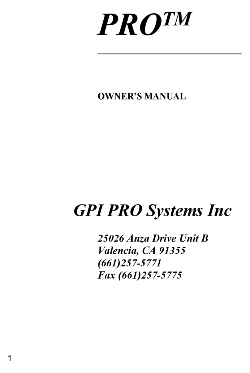 GPI PRO SLED II owner's manual
