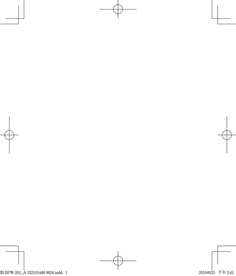 HoMedics BPW-201 Ver. B User manual