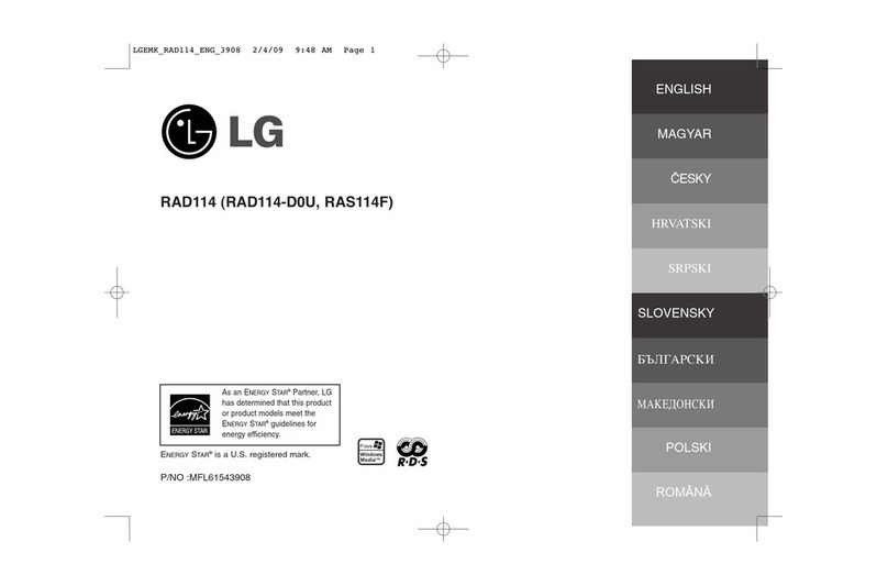 LG RAS114F User manual