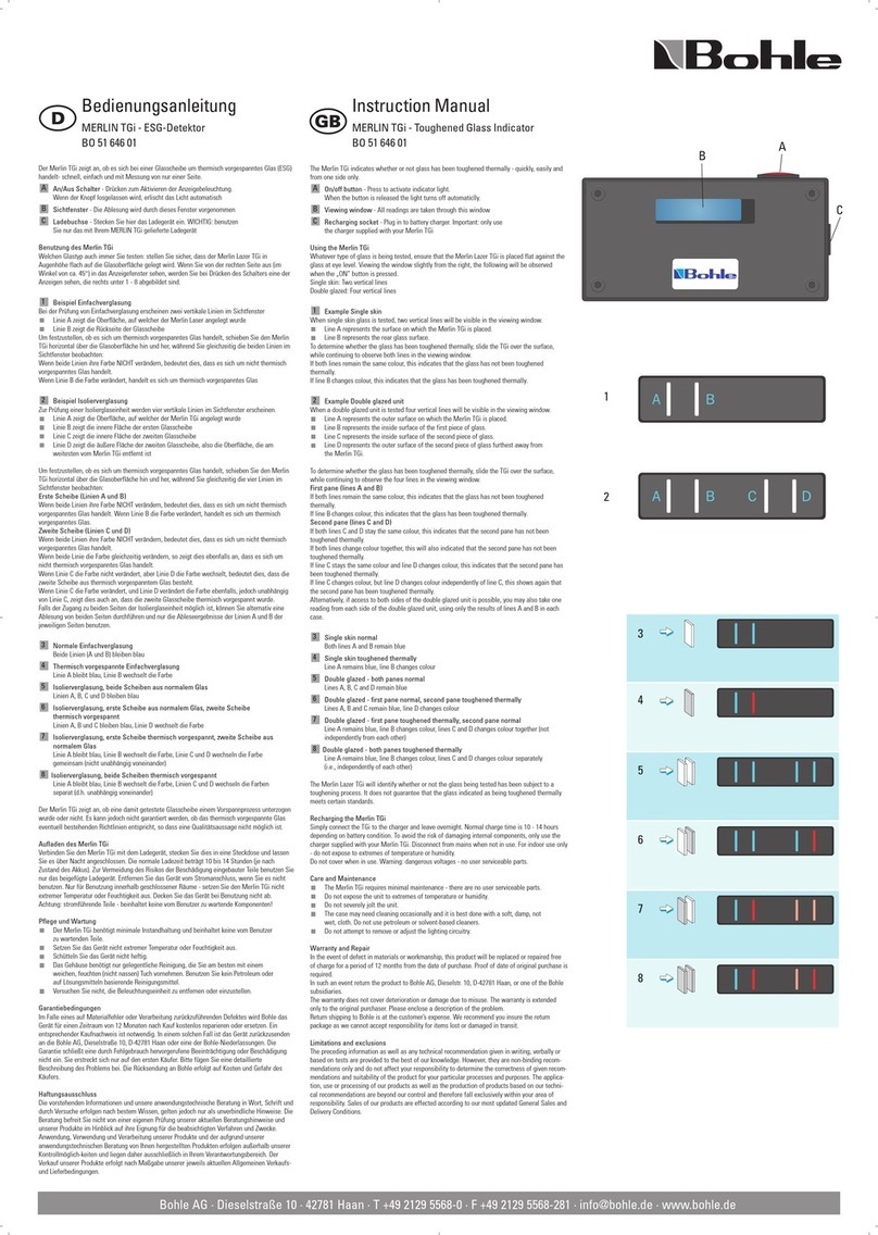 Bohle MERLIN TGi BO 51 646 01 instruction manual