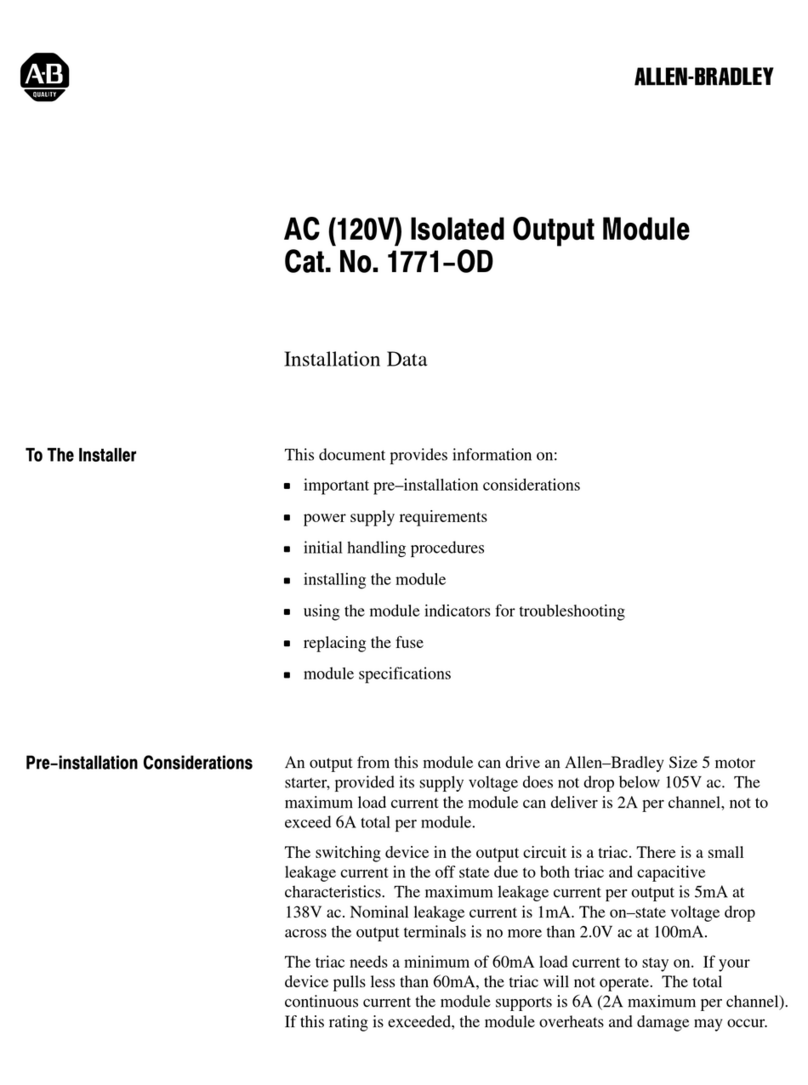 Allen-Bradley 1771-OD Installation and user guide