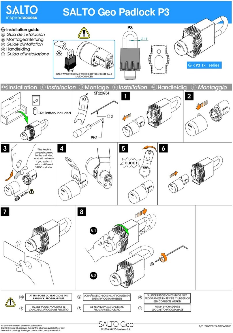 Salto Geo Padlock P3 User manual