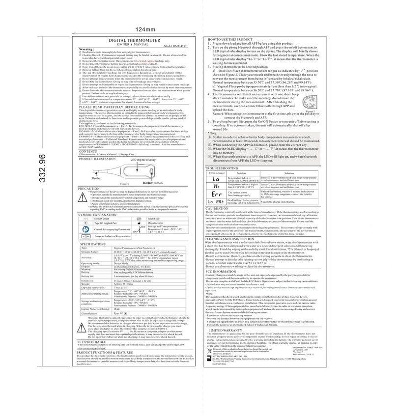 Ovy DMT-4752 owner's manual