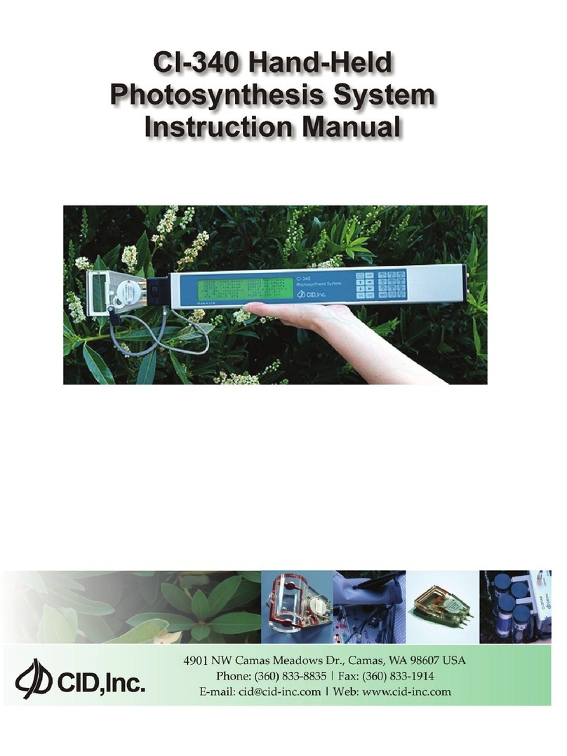 CID CI-340 instruction manual