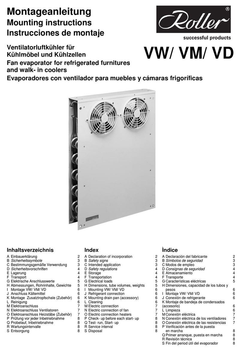 Roller VW 1 Mounting instructions