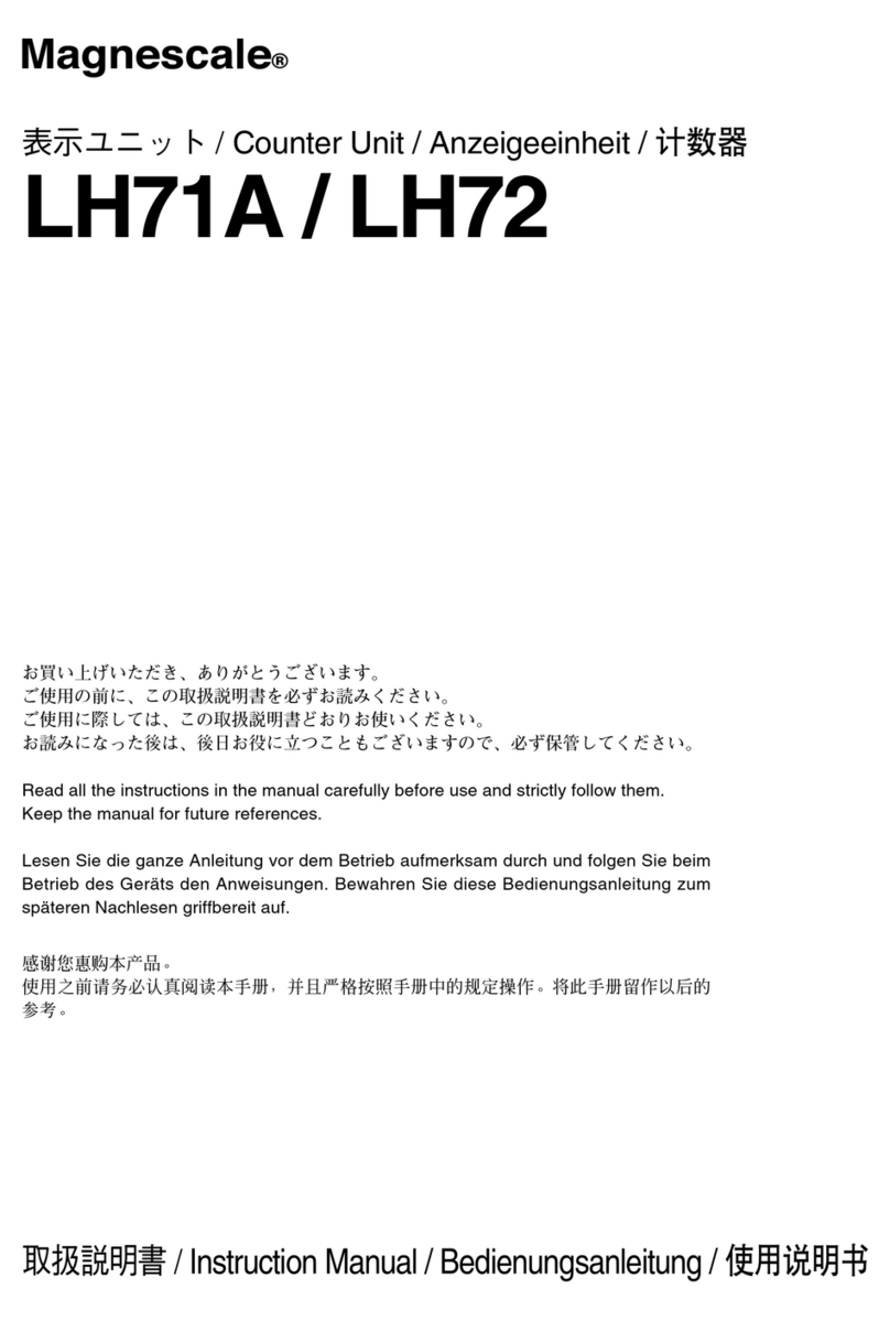 Magnescale LH71A instruction manual