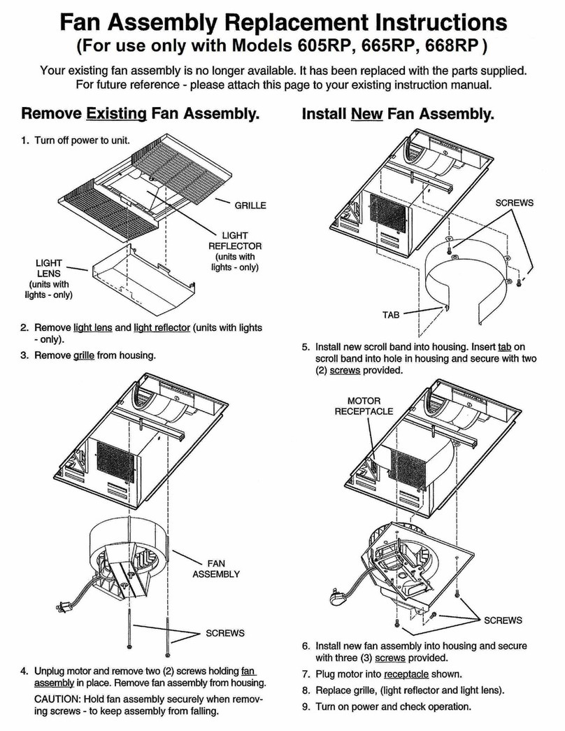 NuTone Heat-A-Vent 605RP Guide