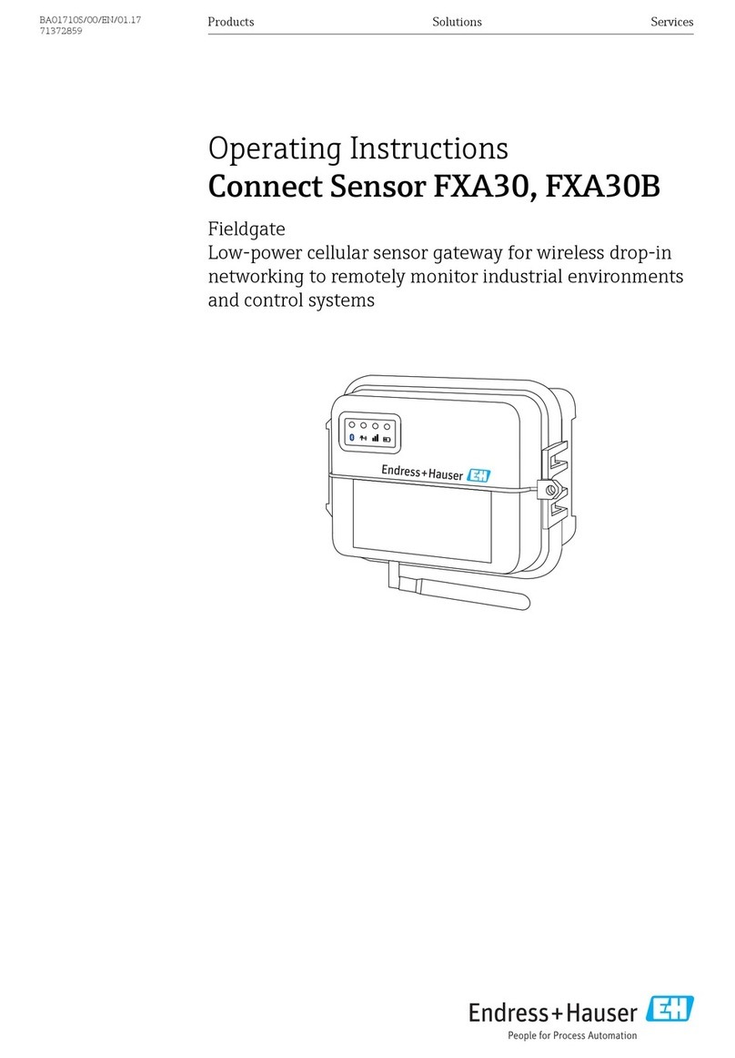 Endress+Hauser Connect Sensor FXA30 User manual