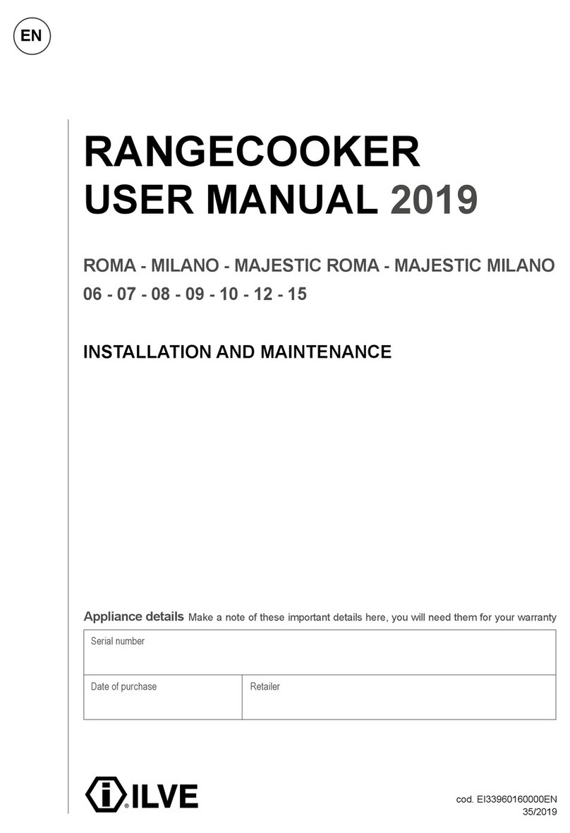 ILVE ROMA Series User manual