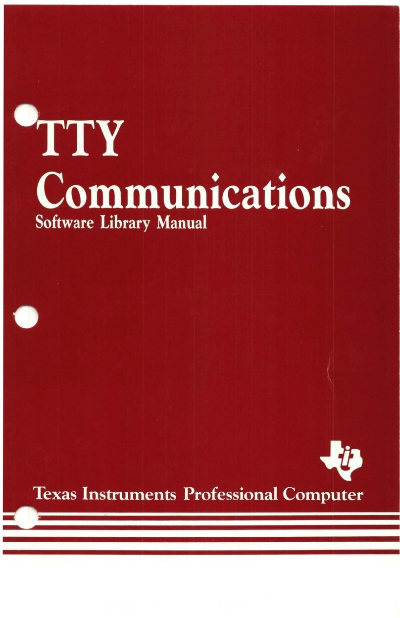 Texas Instruments TTY Communications Mounting instructions