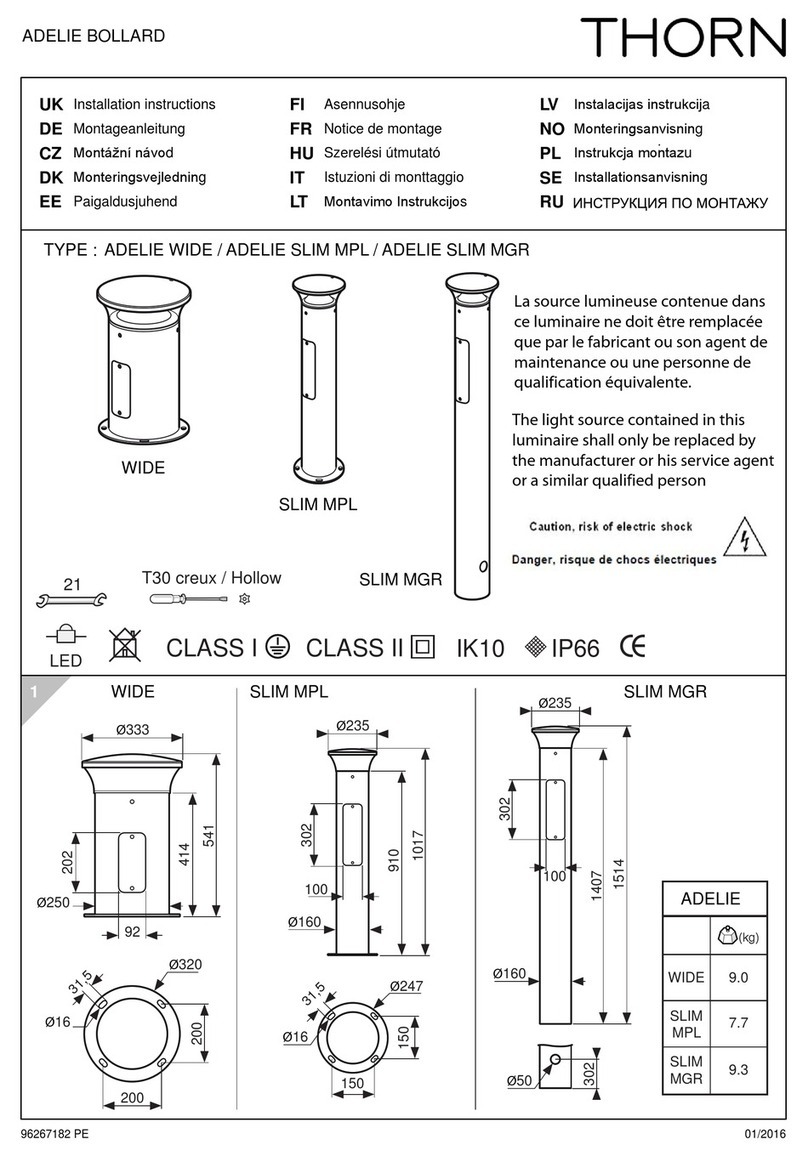 Thorn ADELIE Series User manual