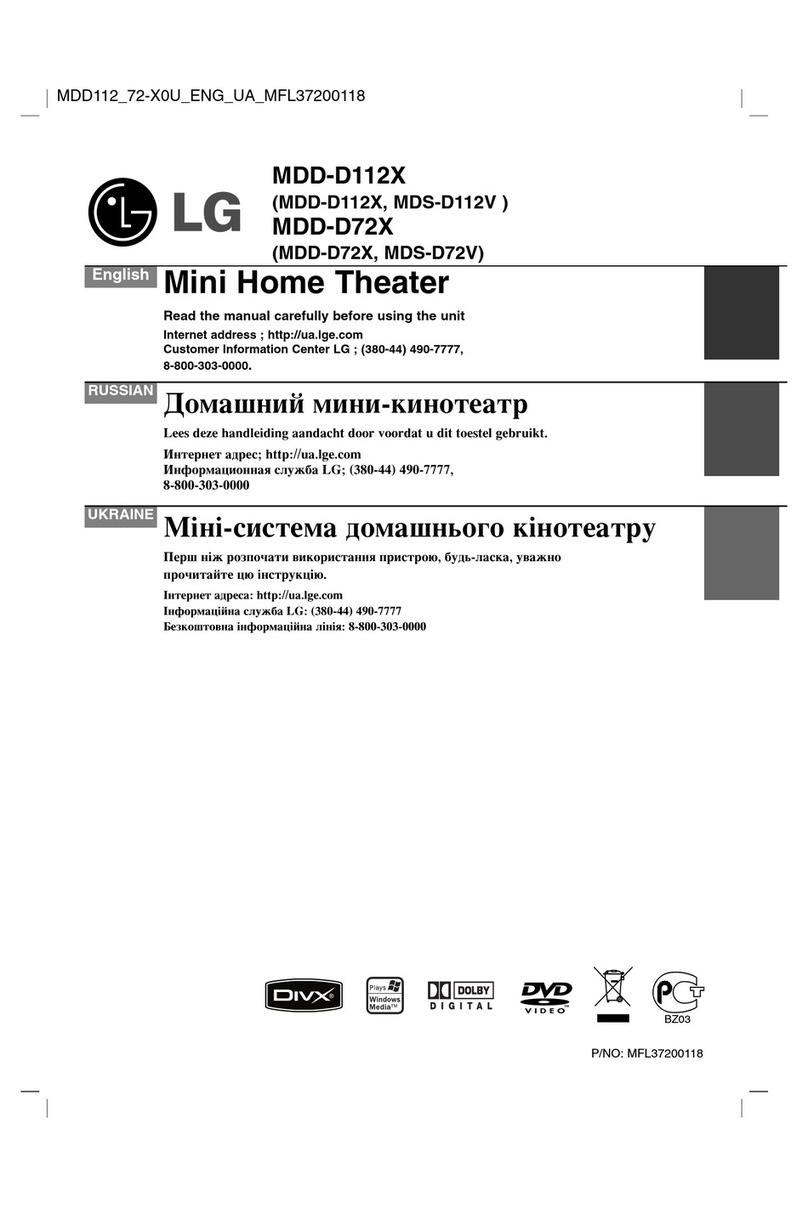 LG MDD-D112X User manual