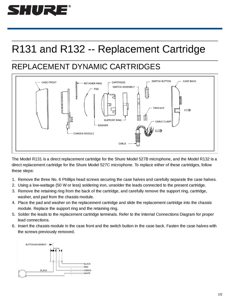 Shure R131 manual
