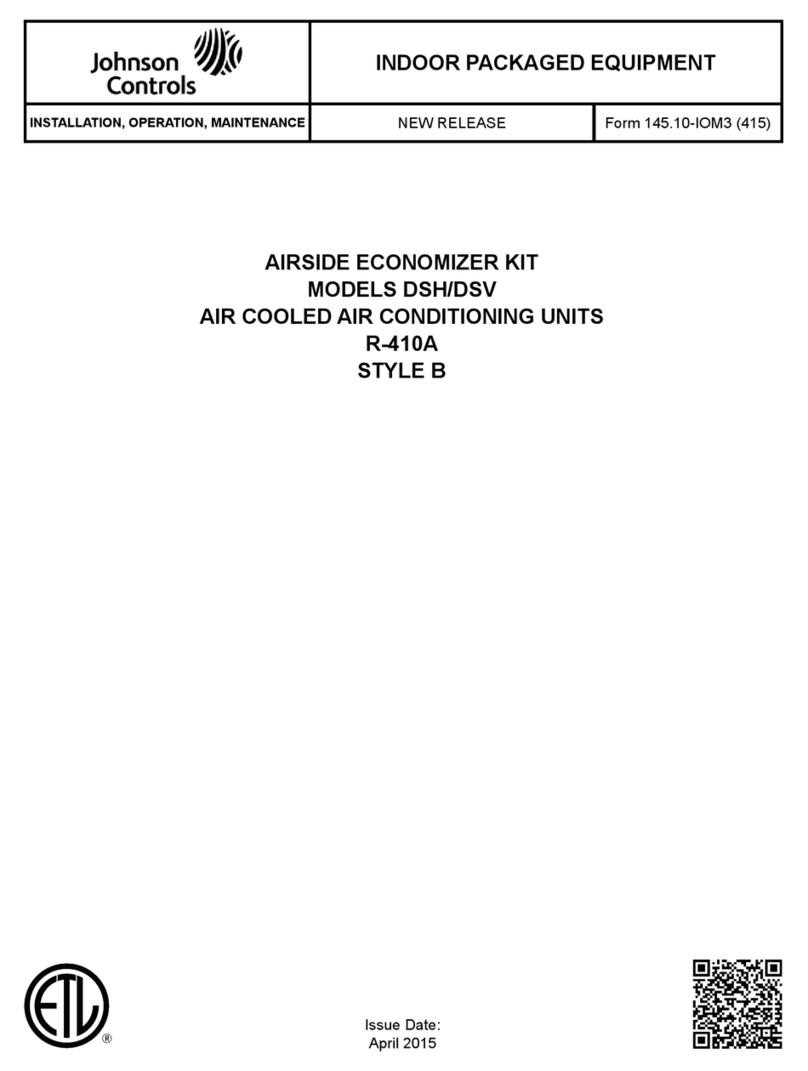 Johnson Controls DSH Series Owner's manual
