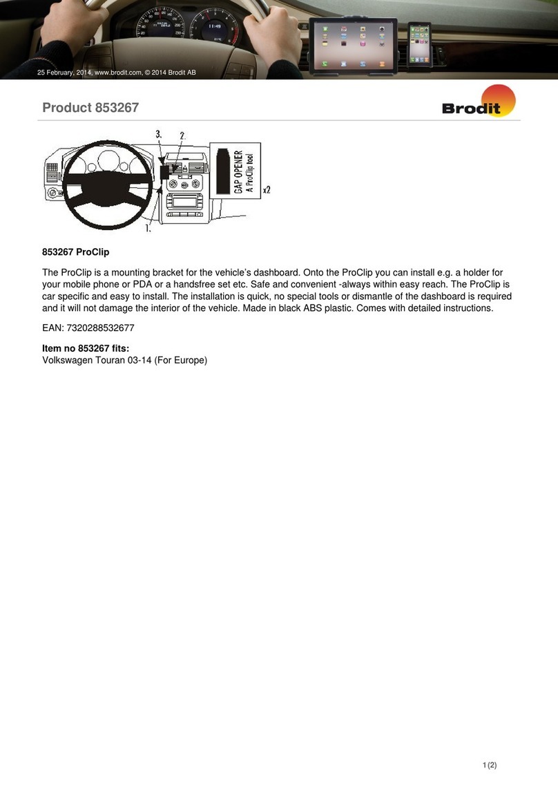 Brodit ProClip 853267 User manual