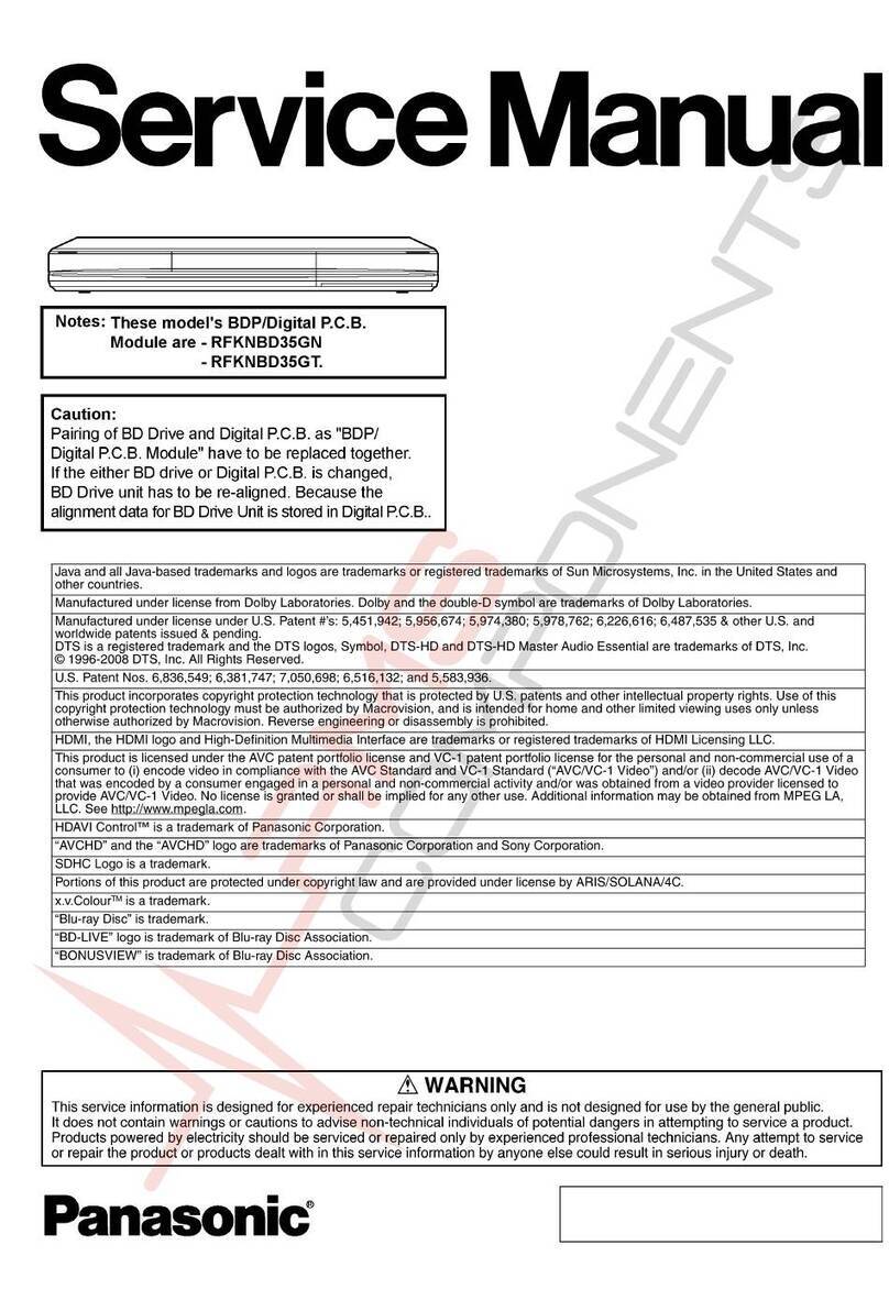 Panasonic DMP-BD35GN User manual
