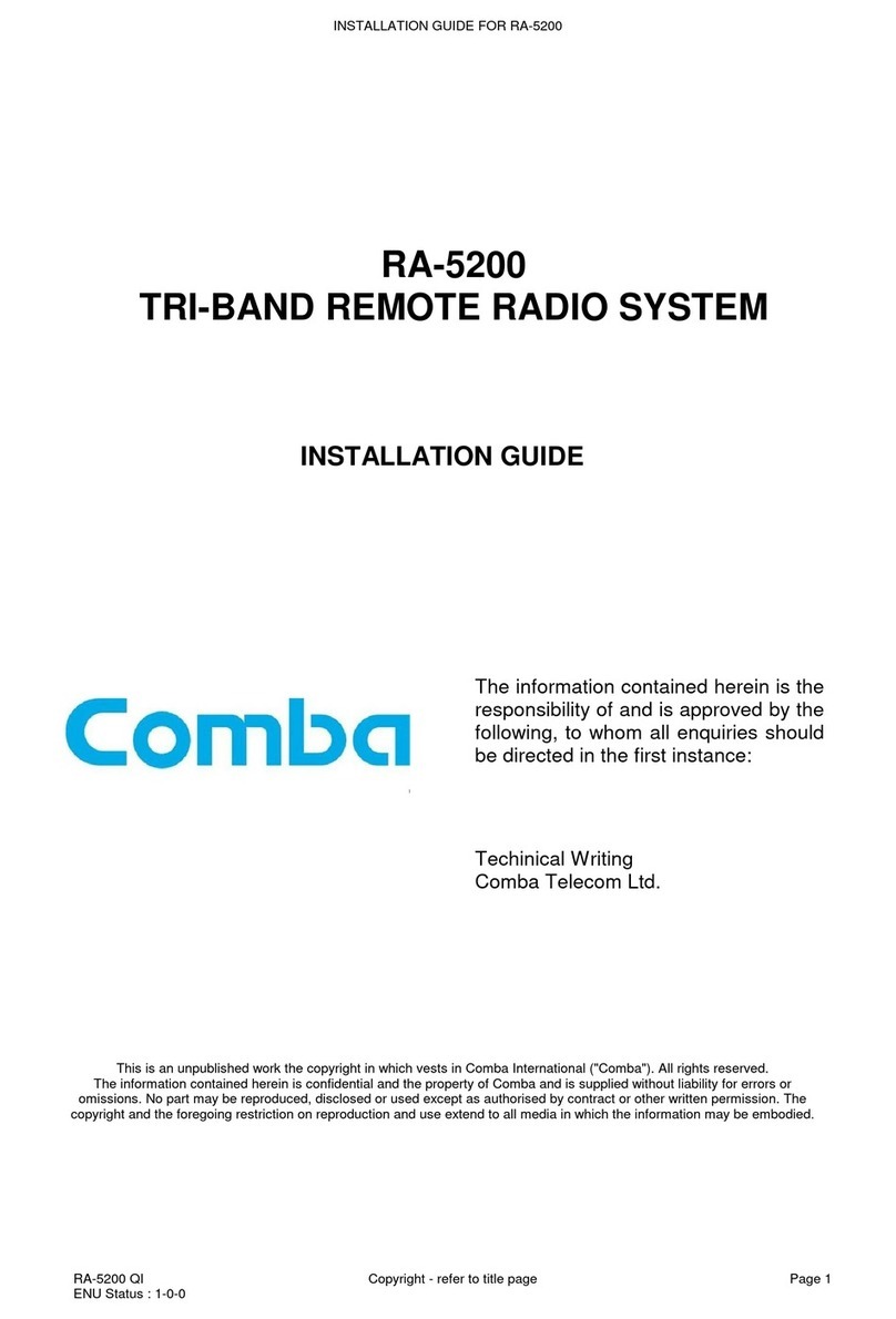Comba Telecom RA-5200 User manual