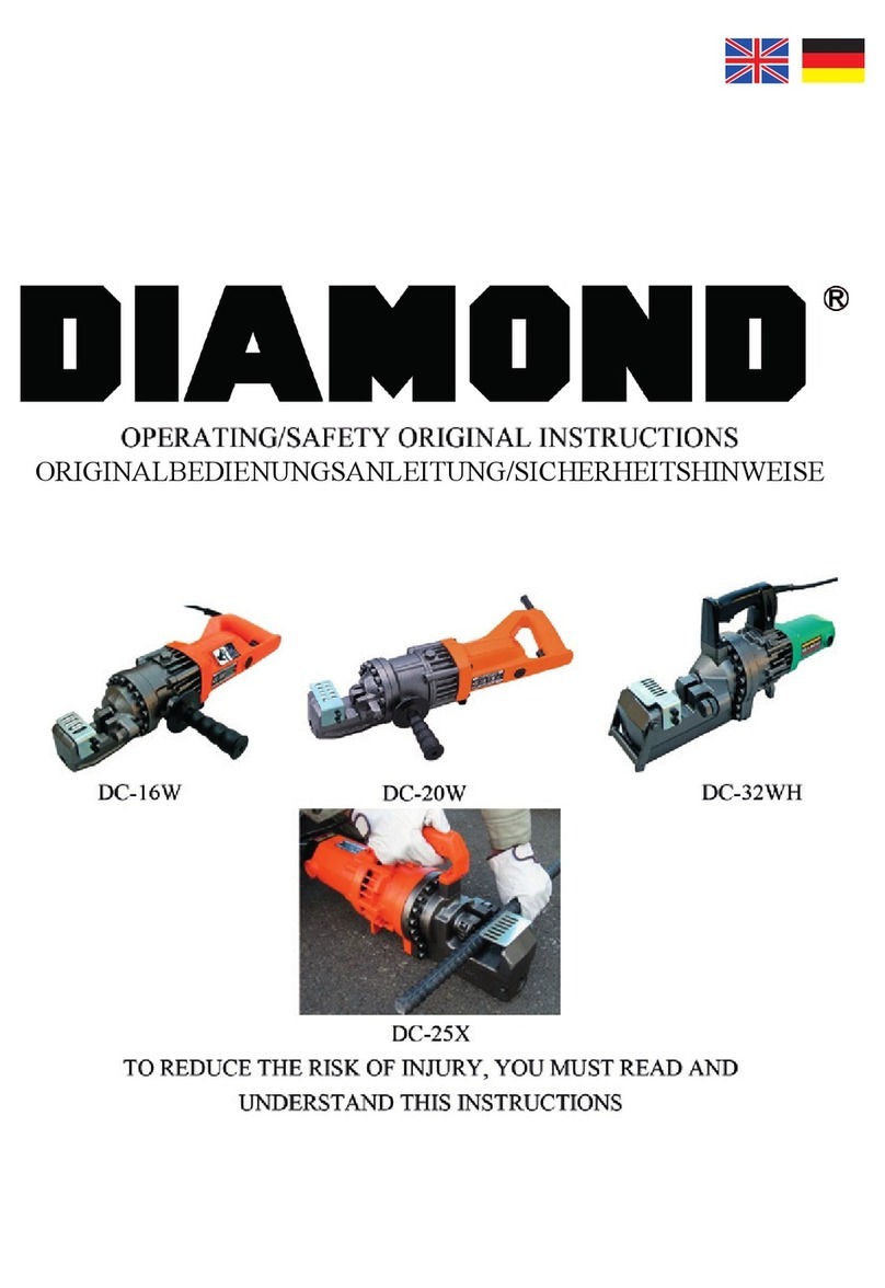 Diamond DC-16W Operating / Safety Original Instrcutions