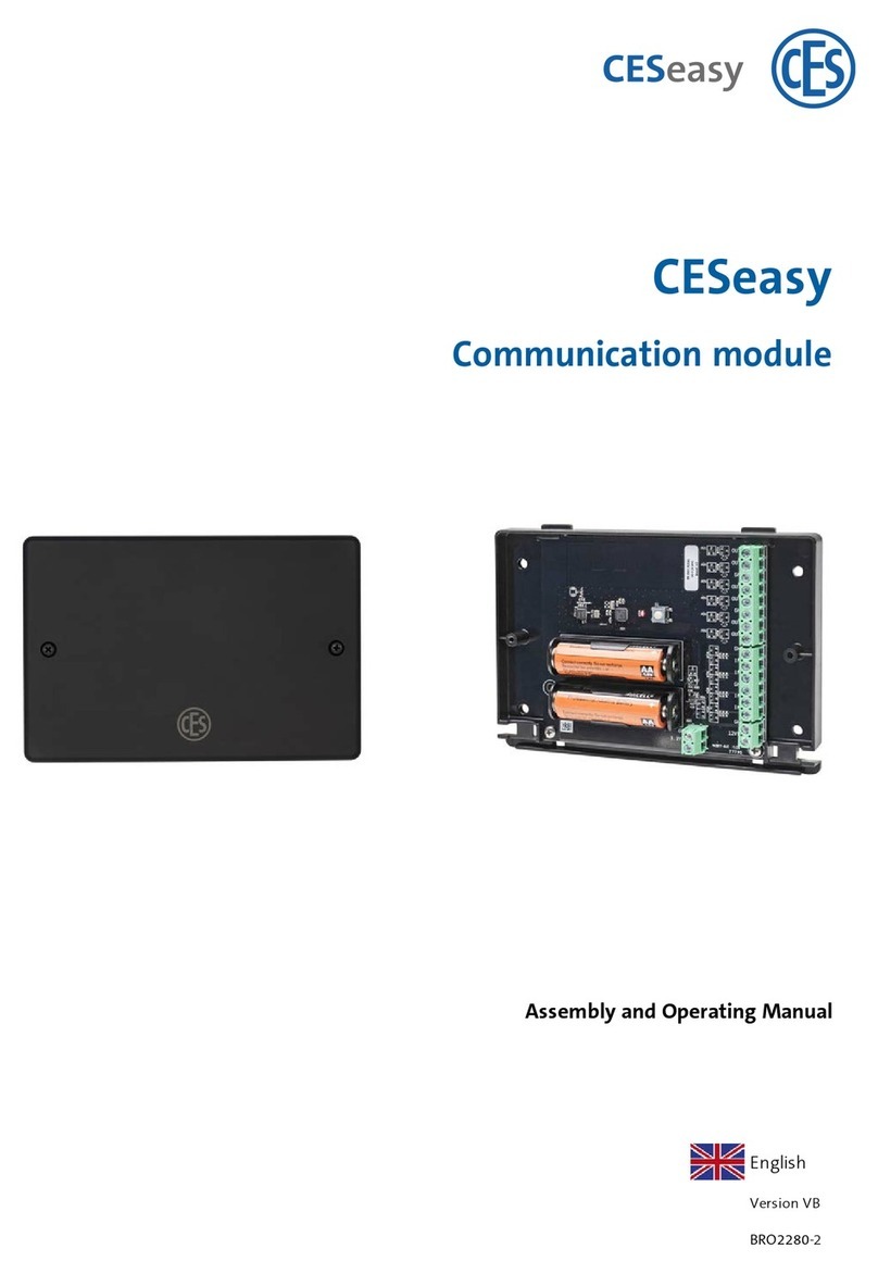 CES CESeasy 347102V Assembly and operating manual