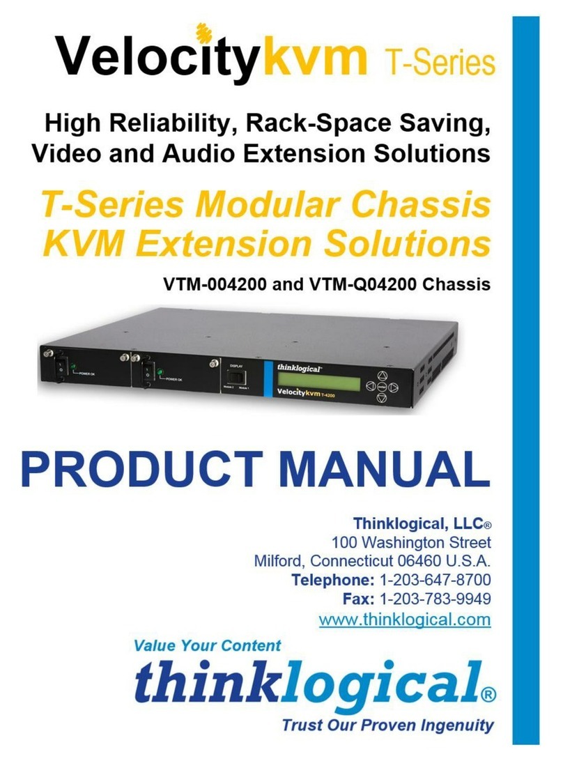 Thinklogical VelocityKVM T-Series User manual