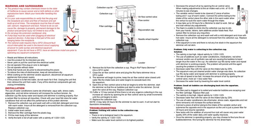 TAAM Rio Nano Skimmer User manual
