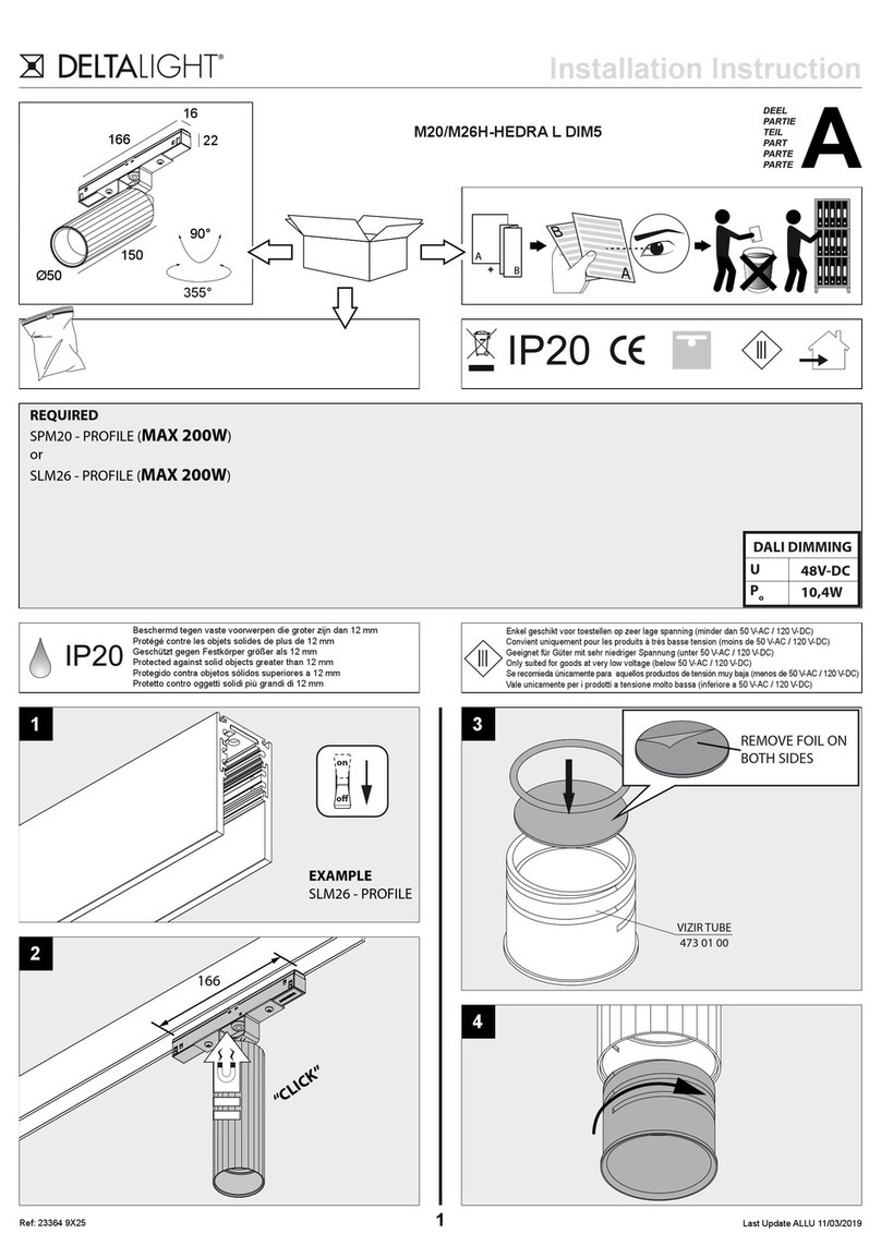 Delta Light M20H-HEDRA L DIM5 User manual