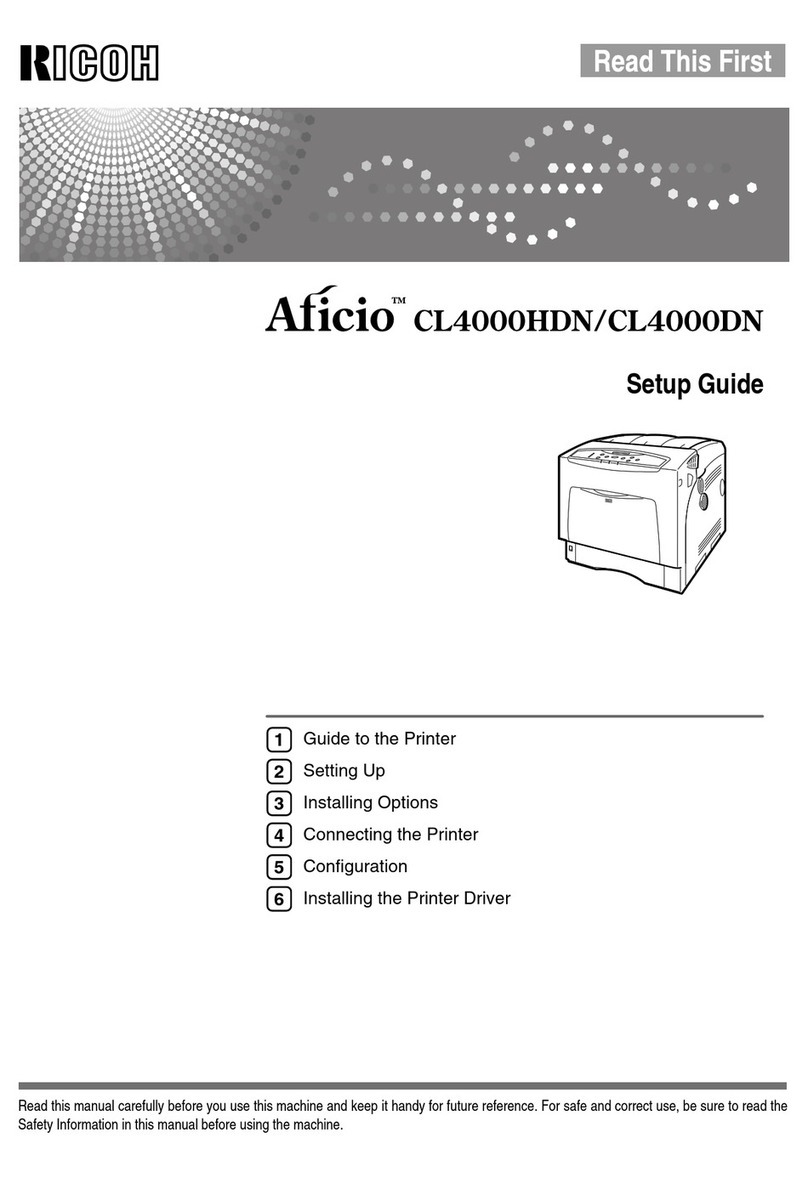 Ricoh Aficio CL4000DN User manual