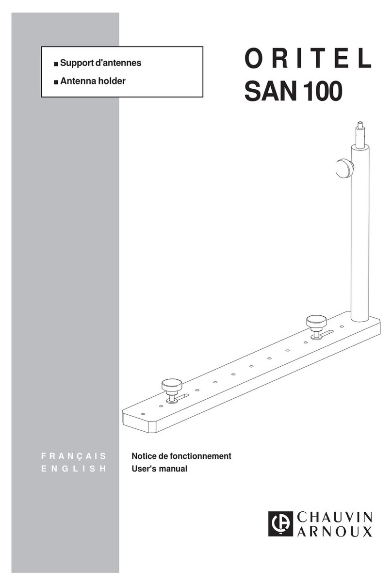 Chauvin Arnoux ORITEL SAN 100 user manual