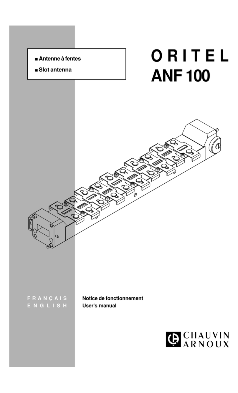 Chauvin Arnoux ORITEL ANF 100 user manual