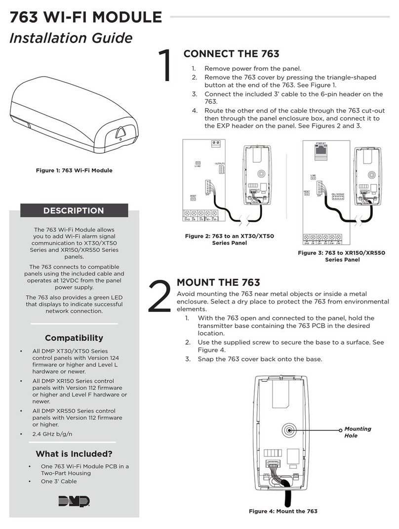 DMP Electronics 763 installation guide