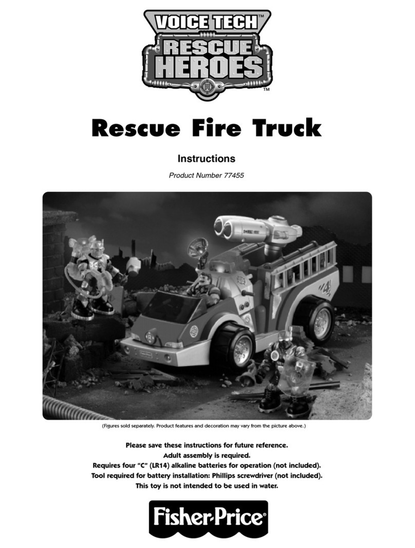 Fisher-Price VOICE TECH RESCUE HEROES Rescue Fire Truck instructions
