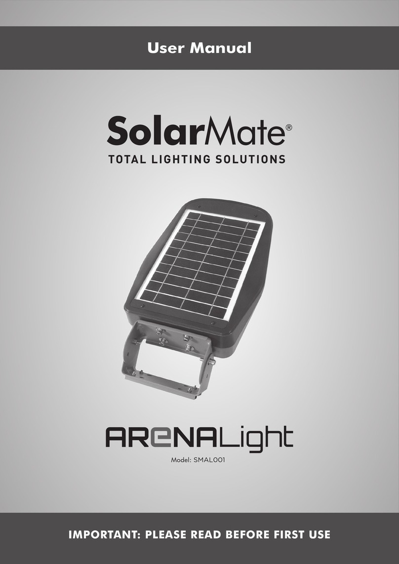 Solar Technology SolarMate ARENALight SMAL001 user manual Solar Technology SolarMate ARENALight SMAL001 user manual