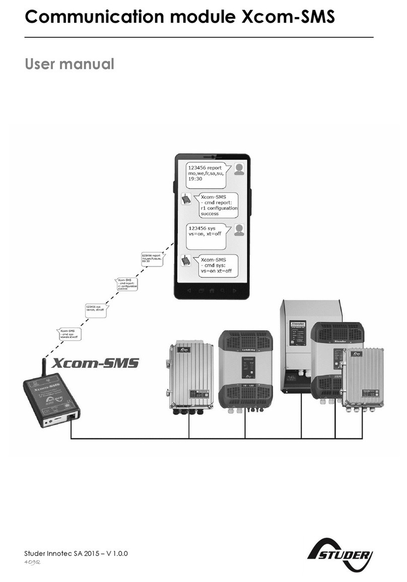 Studer Xcom-SMS user manual