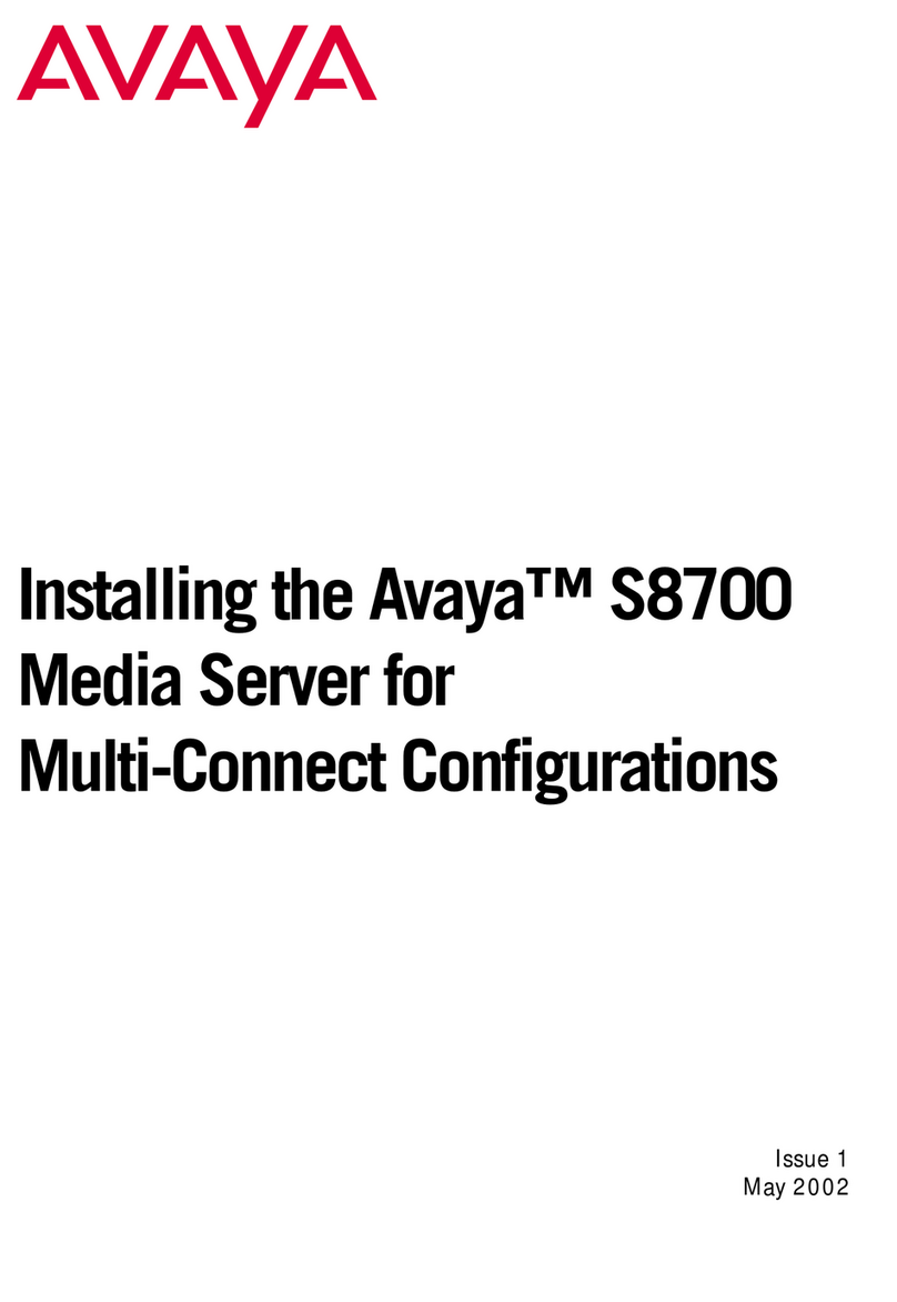 Avaya S8700 Series Instruction Manual