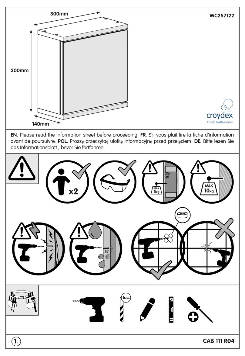 Croydex WC257122 installation guide