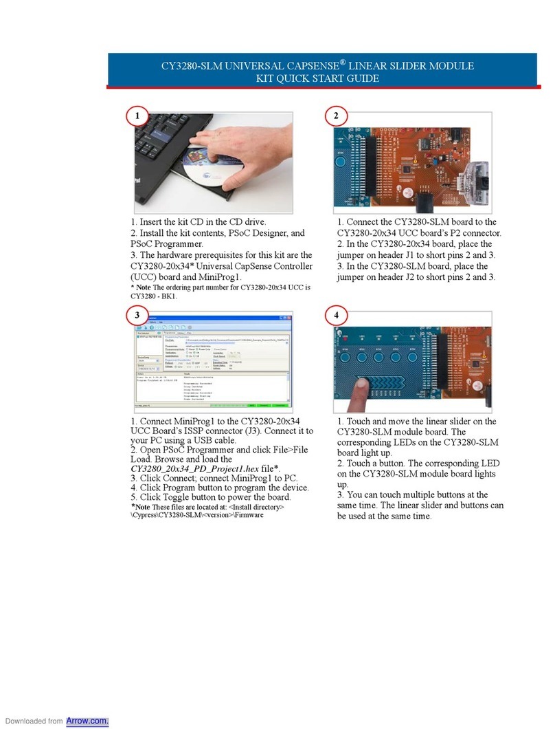 Cypress Semiconductor CapSense CY3280-SLM quick start guide