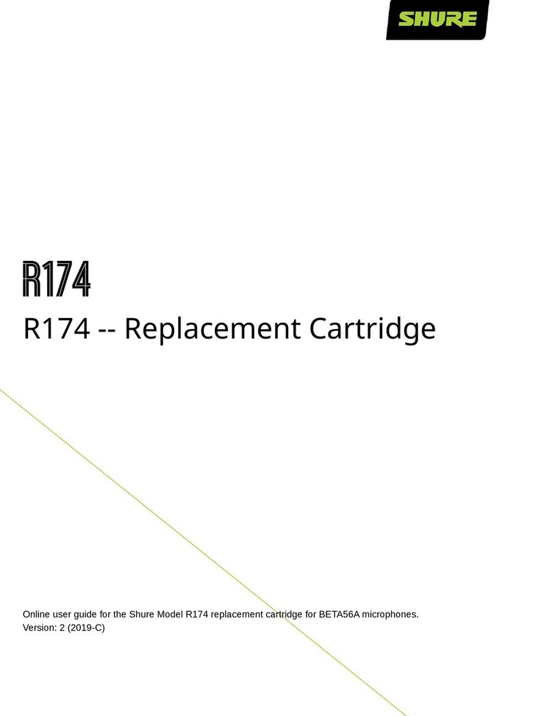 Shure R174 User manual