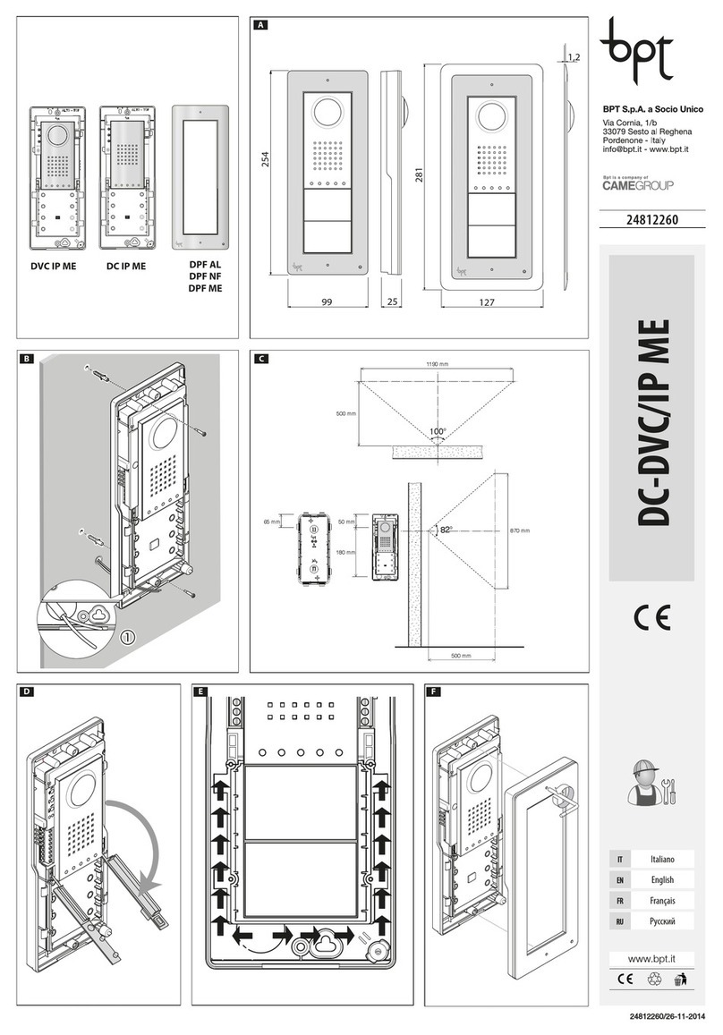 Bpt DC-DVC/IP ME quick start guide