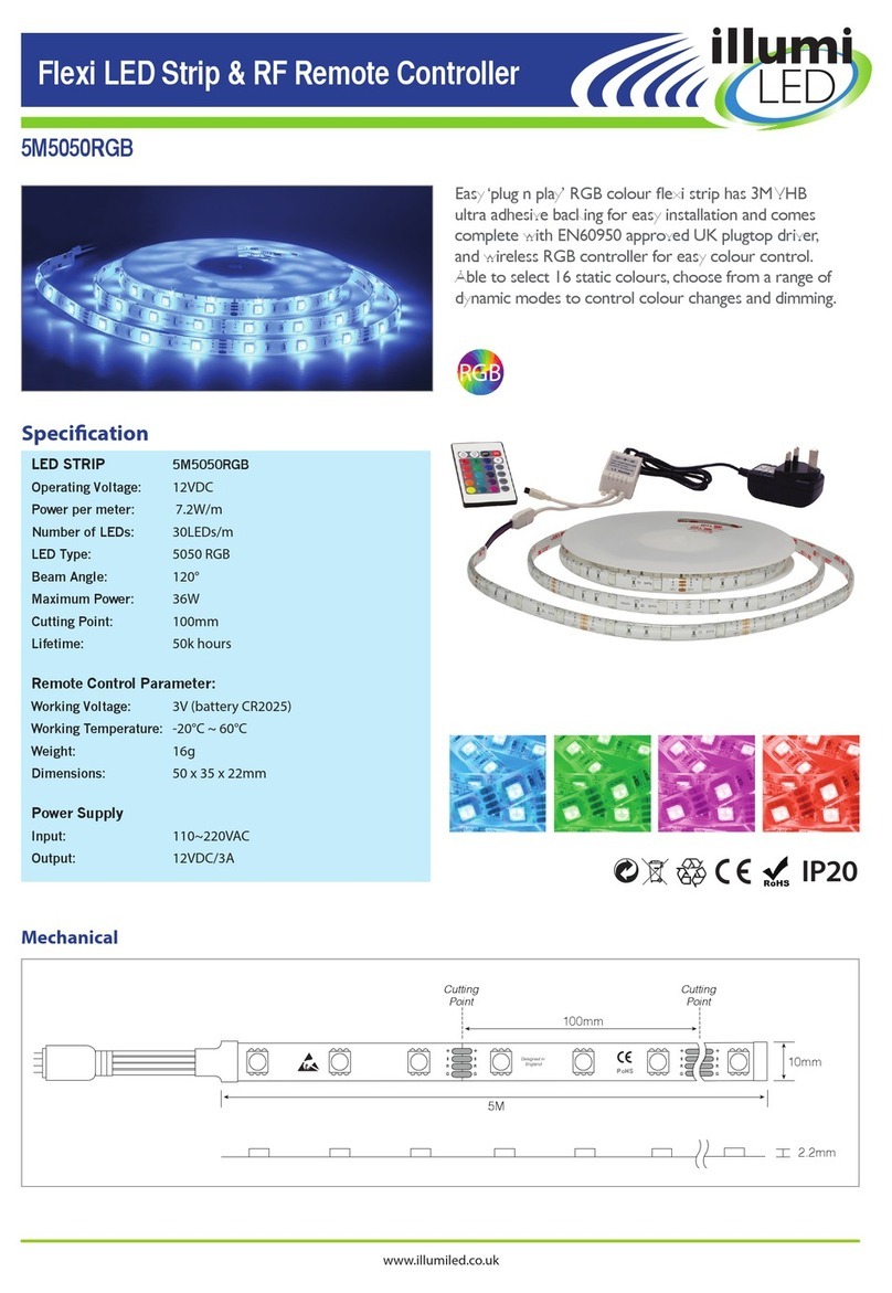 Illumi Led 5M5050RGB instructions