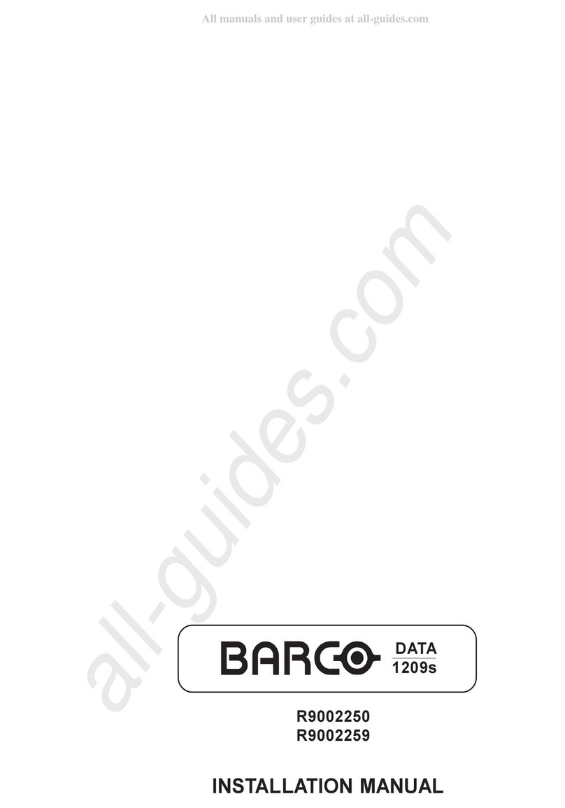 Barco BarcoData 1209S User manual
