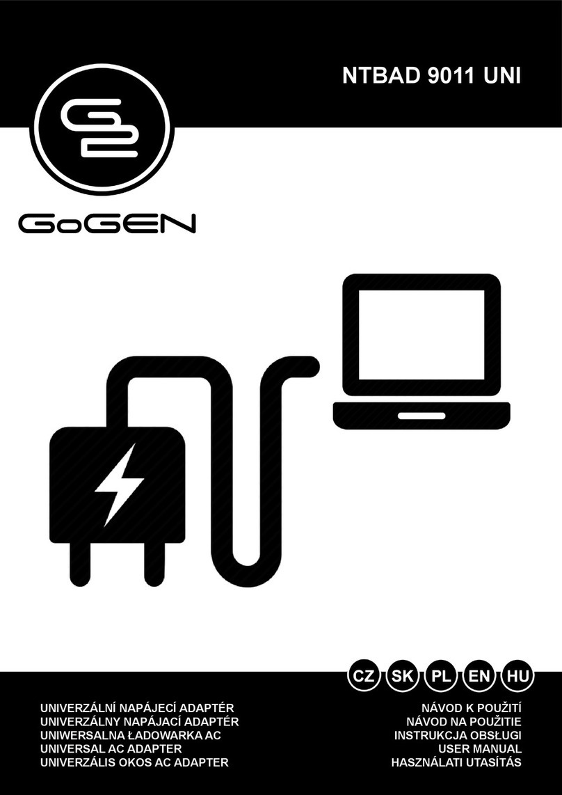 Gogen NTBAD 9011 UNI User manual
