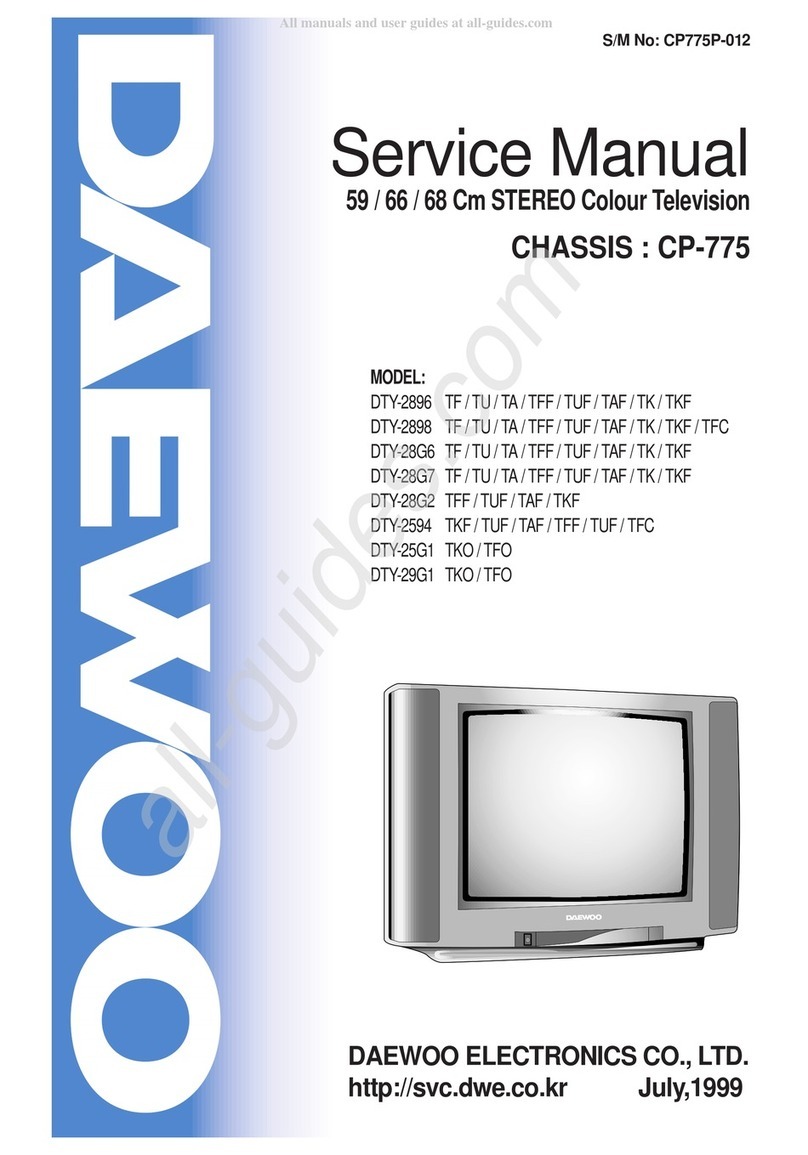 Daewoo DTY-2896 TF User manual