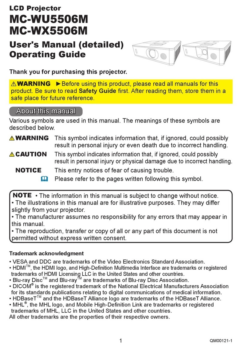 Maxell MC-WX5506M User manual