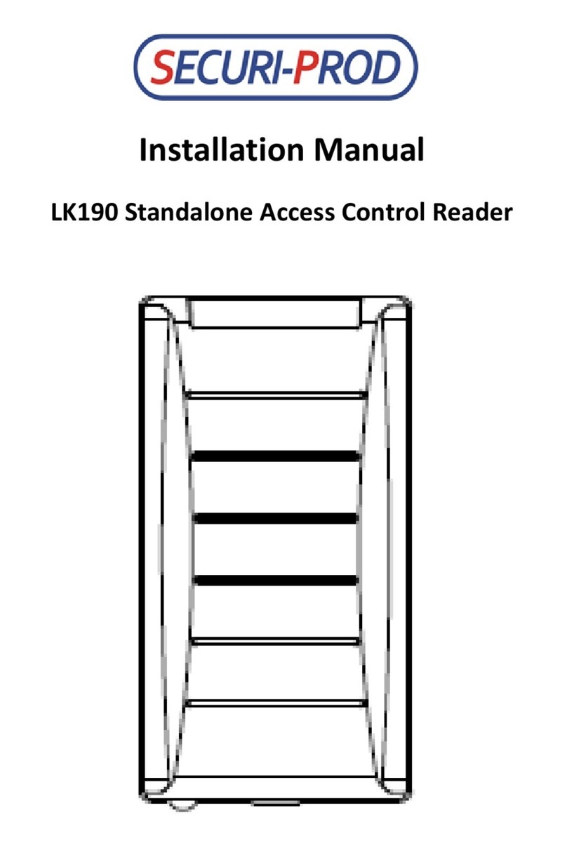 Securi-Prod LK190 installation manual
