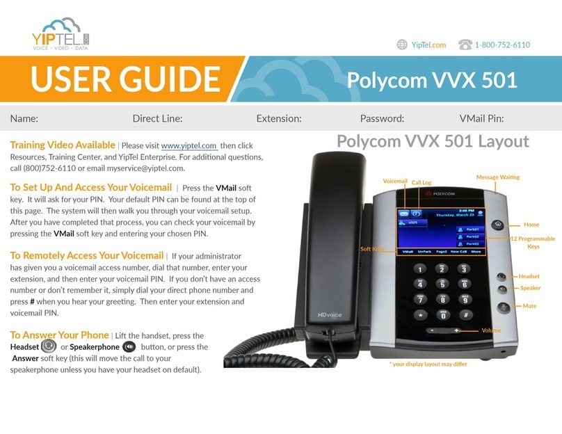 Polycom VVX 501 Series User manual