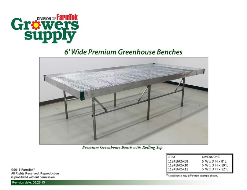 FarmTek Growers Supply 112416R6X10 instruction manual