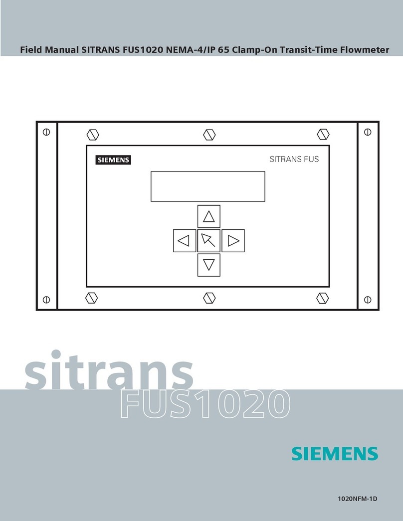 Siemens SITRANS FUS1020 User manual