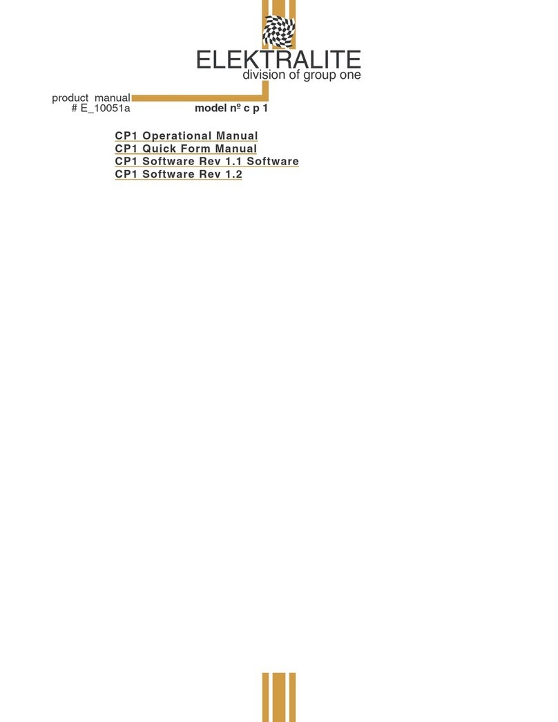 elektraLite CP-1 User manual