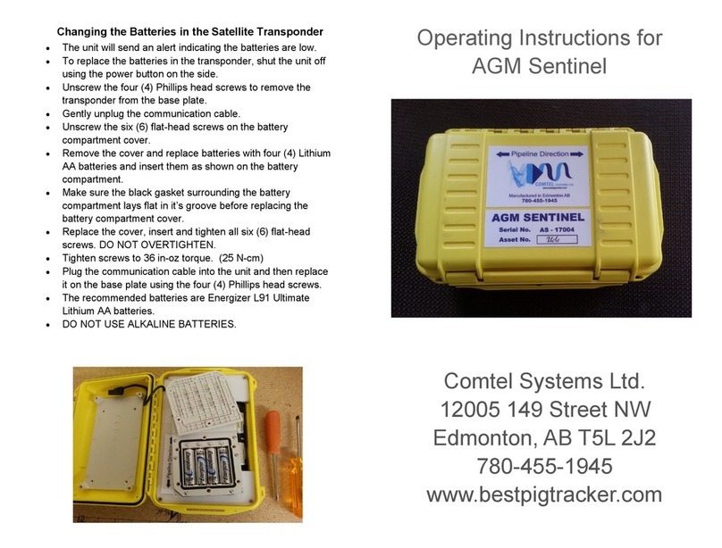 Comtel AGM Sentinel operating instructions