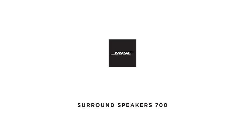 Bose SURROUND SPEAKERS 700 User manual